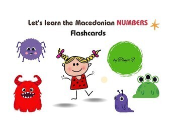 Preview of Let's Learn the Macedonian Numbers - Flashcards