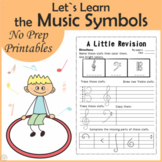 Let`s Learn the Music Symbols | No Prep Music Printable Wo