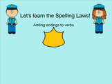 Let's Learn the Spelling Laws: Verb Endings Smartboard Pre