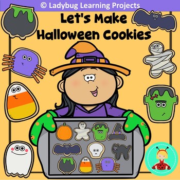 Preview of Let's Make Halloween Cookies - Emergent Reader Set