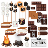 Let's Make S'Mores! Food Clip Art / S'Mores Clip Art Set