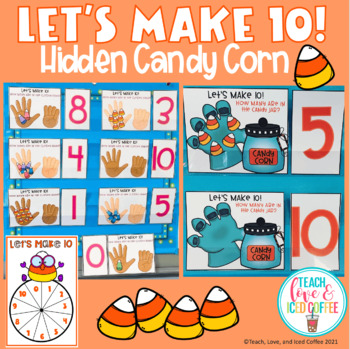 Preview of Let's Make Ten! Hidden Candy Corn | Halloween