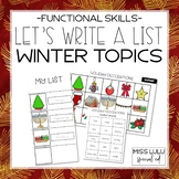 Let's Write a List: Winter Topics