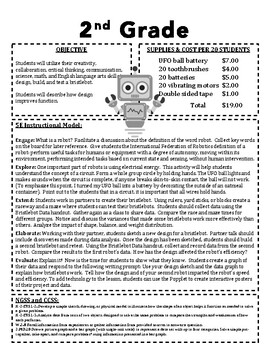Preview of Let's Make a Robot! (2nd Grade)