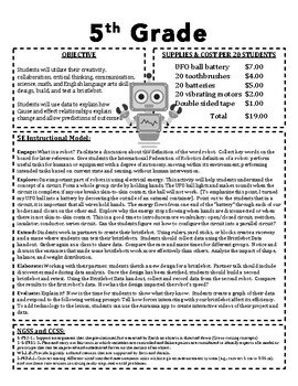 Preview of Let's Make a Robot!  (5th Grade)