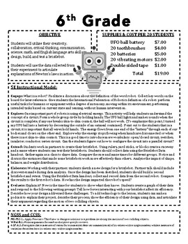 Preview of Let's Make a Robot!  (6th Grade)