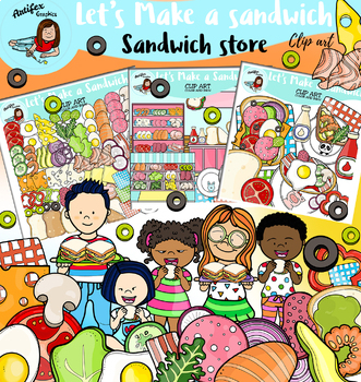 Preview of Let's Make a Sandwich- Sandwich store  clip art