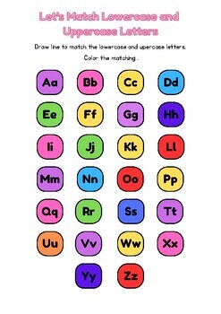 Let's Match Lowercase and Uppercase Letters by Lern and Fun | TPT