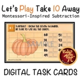 Let's Play Take 10 Away  |   Google Slides Subtraction Tas