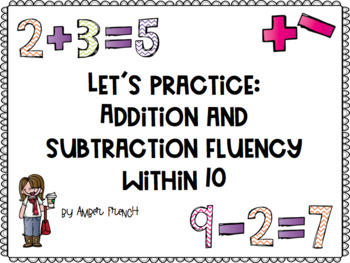 Preview of Let's Practice It: Addition and Subtraction Within 10