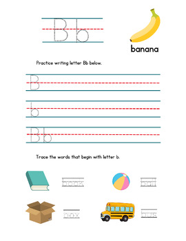 Let’s Practice Letters- Letter B By Lone Star Homeschool | TPT