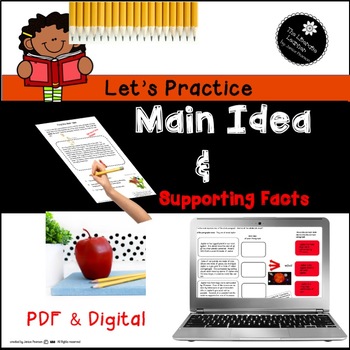 Preview of Let's Practice Main Idea and Supporting Details 2nd Grade