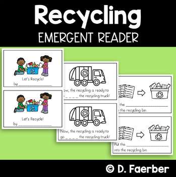 Preview of Recycling Emergent Reader, A Book About Taking Care of the Earth