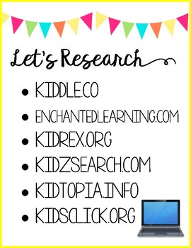 Preview of Let's Research Classroom Poster