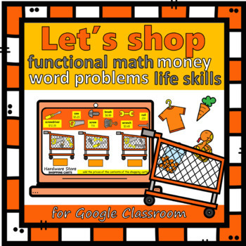 Preview of Let's Shop digital math problems