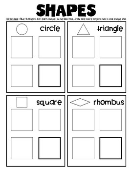 Shapes: Let's Sort Real World Objects {Math} for Kindergarten and First ...