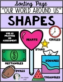 Shapes: Let's Sort Real World Objects {Math} for Kindergar