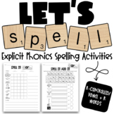 Let's Spell - Explicit Phonics Spelling Activities - R-Con