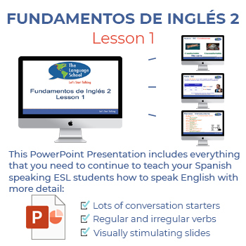 Preview of Let's Start Talking: Fundamentos De Inglés 2 - Lesson 1