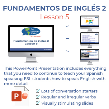 Preview of Let's Start Talking: Fundamentos De Inglés 2 - Lesson 5