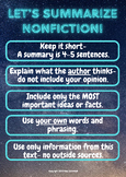 Let's Summarize Nonfiction- Space Theme