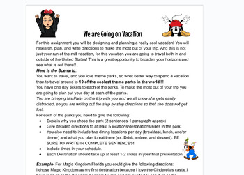 Preview of Let's Take a Trip Around the World-Fun Business English/Technical Writing Projec