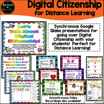 Preview of Let's Talk About Digital Citizenship | Distance Learning | Google Slides