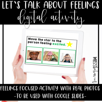 Preview of Let's Talk About Feelings Digital Activities - REAL PHOTOS