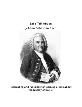 Preview of Let's Talk About Johann Sebastian Bach