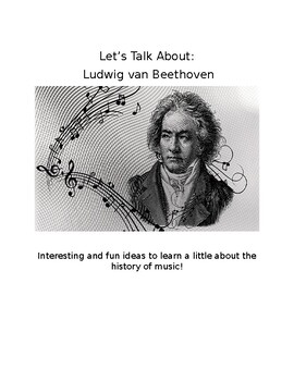 Preview of Ludwig van Beethoven Speech and Language