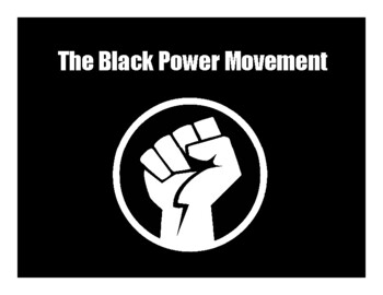 Preview of Let's Talk About the Black Power Movement