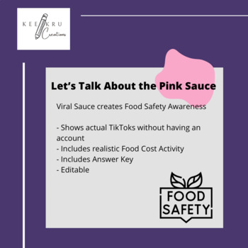 Preview of Let's Talk About the Pink Sauce