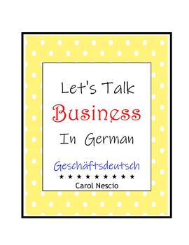 Preview of Let's Talk Business In German ~ Geschäftsdeutsch