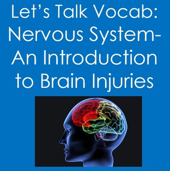 Preview of Let's Talk Vocab...Nervous System- An Introduction to Brain Injuries (Anatomy)