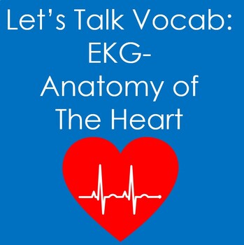 Preview of Let's Talk Vocab...EKG: Anatomy of the Heart (Cardiovascular System, Nursing)