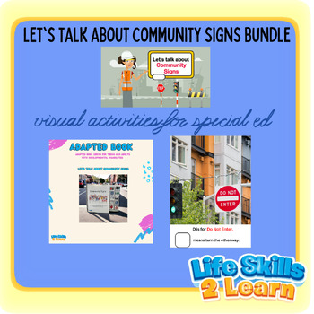 Preview of Let's Talk about Community Signs Bundle