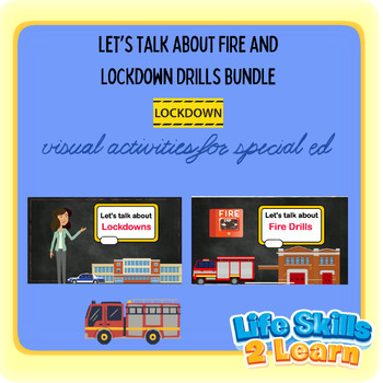 Preview of Let's Talk about Fire and Lockdown Drills Bundle