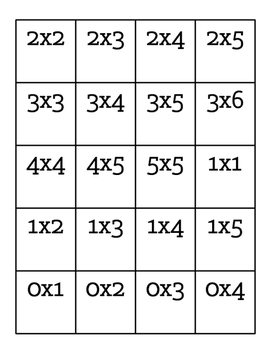 Let's Trade! Multiplication Facts 0-5 by Gone Camping | TpT