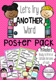 Synonym Poster Pack - Let's Try Another Word