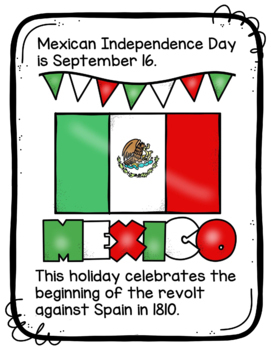 Mexico Printable Booklet - Country Facts & Activities Elementary World ...