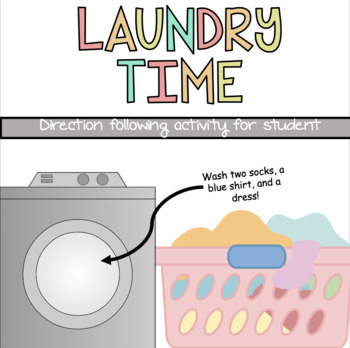 Preview of Laundry Time | Direction Following