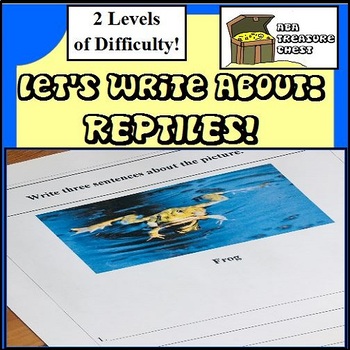 Preview of Let's Write About..Reptiles & Amphibians- Autism, ABA, Reluctant Writers