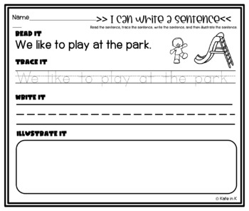 Let's Write! Kindergarten Pre-Writing Skills by Kate in K | TpT