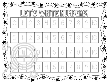 Preview of Let's Write Numbers! Numbers 0 - 10 Handwriting | Tracing | Back To School