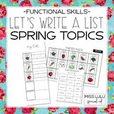 Let's Write a List Spring Topics