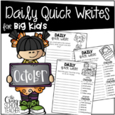 October Daily Quick Writing Prompts for BIG KIDS