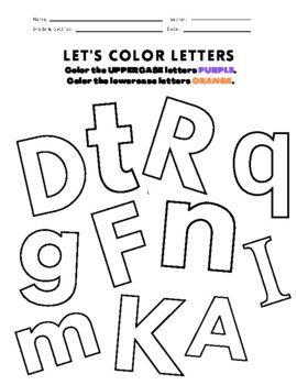 Let's color letters ABCs by Hannah's Homemade | TPT
