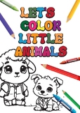 Let's color the little animals PDF 29 page