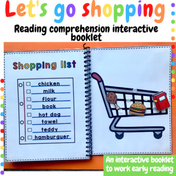 Preview of Let's go shopping - Reading comprehension interactive booklet