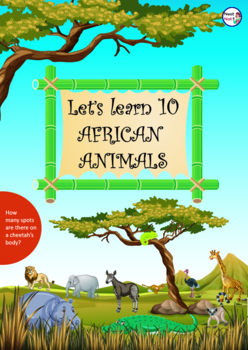 Preview of Let's learn 10 African animals
